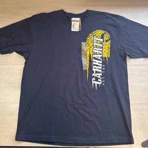 Carhartt Navy Blue Tshirt “Get The Job Done ” Size Large NWT H20